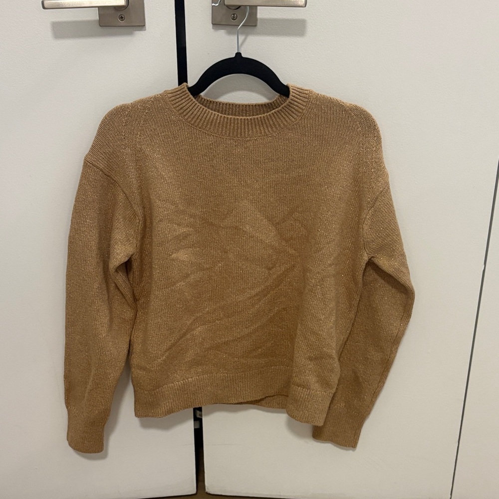 Banana Republic Women's Tan Crew Neck Sweater